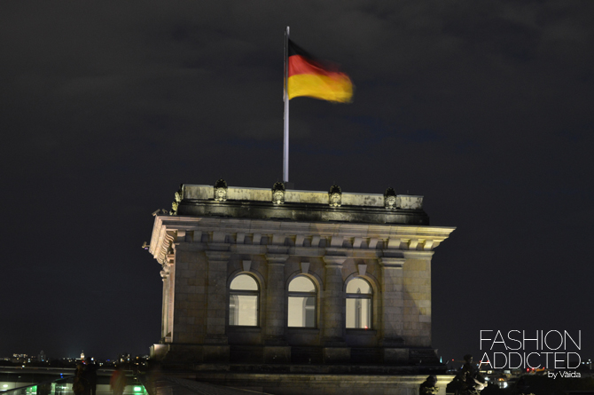 Reichstag night flag