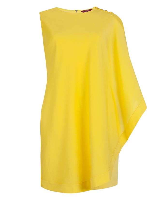 Ted-Baker-Bolty-one-side-draped-dress-YELLOW