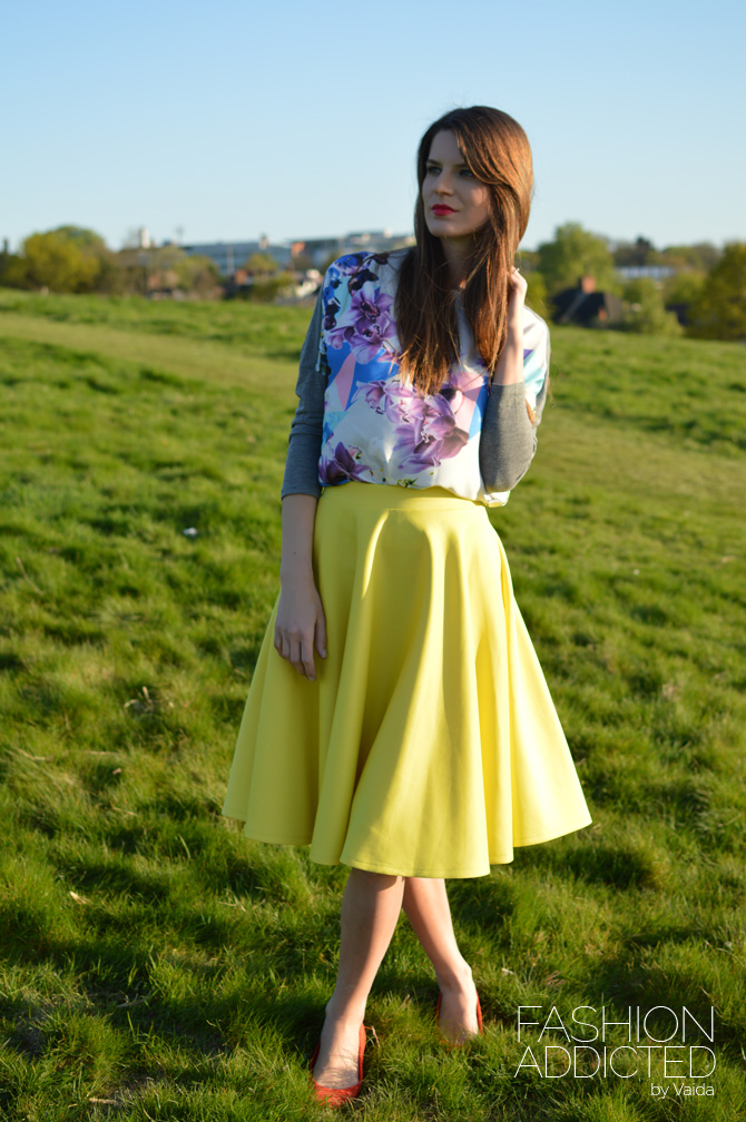 yellow-midi-skirt