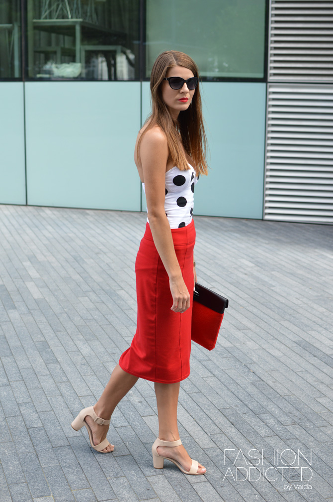 Bodice in Polka dot