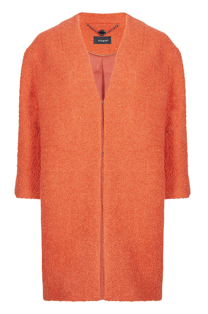Buttonsafe Textured Duster Coat with New Wool