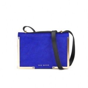Ted Baker Metal Corner Cross Body Bag - Bright Blue