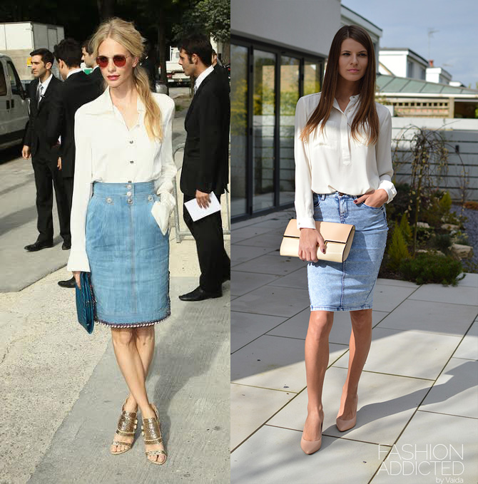 Popy-Delevingne-denim-skirt-look