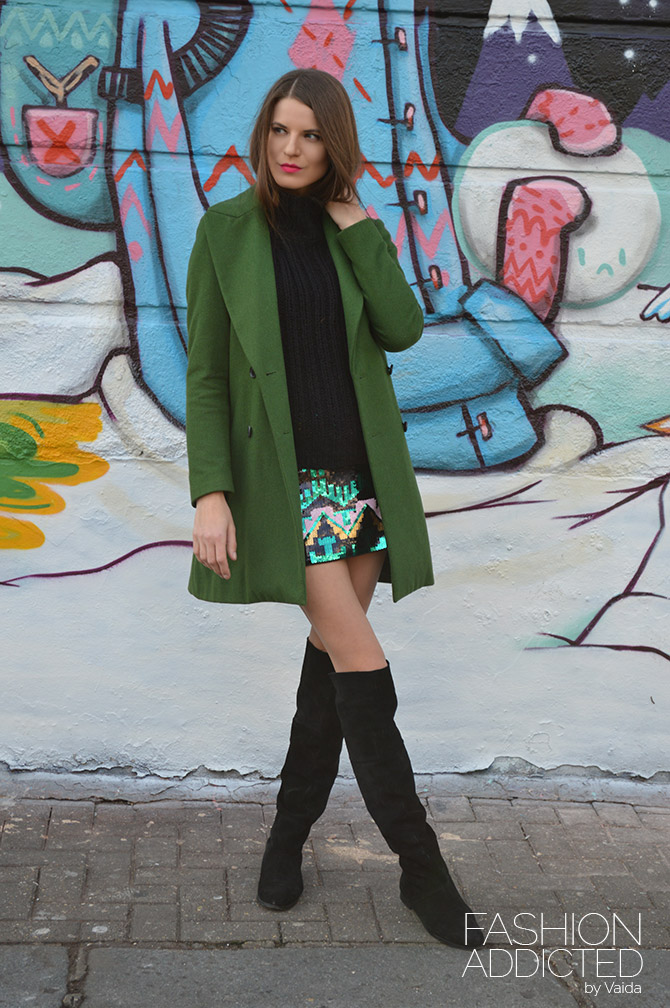 H&M-green-sequin-skirt