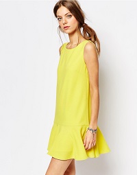Suncoo-Drop-Waist-Dress-Yellow