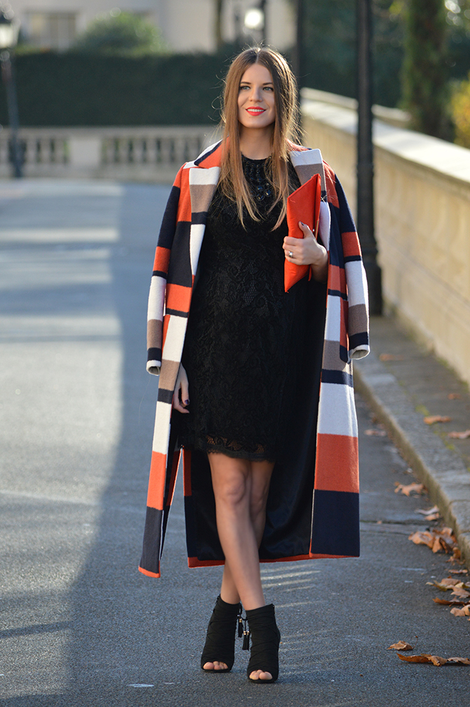 Dorothy perkins black sales and orange dress