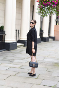 tuxedo-dress-gucci-marmont-bag