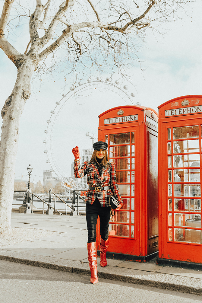 how-to-wear-tartan-blazer-gucci-handbag-good-american-jeans-baker-hat-fashion-blogger-london-4