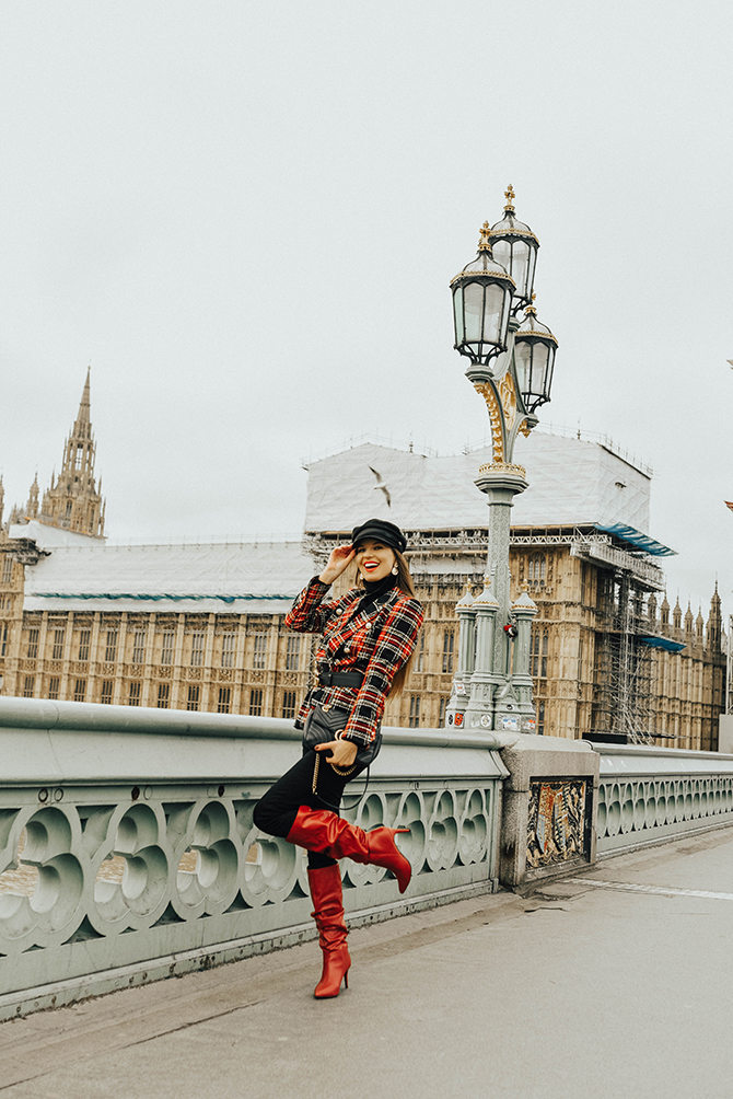 how-to-wear-tartan-blazer-gucci-handbag-good-american-jeans-baker-hat-fashion-blogger-london-6