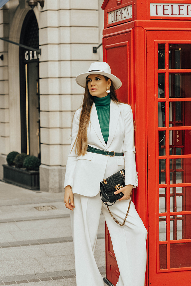 White-Trouser-Suit-marks-and-spencer-green-court-shoes-fashion-blogger-london