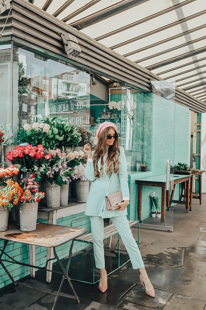 Green suit for outlet girl