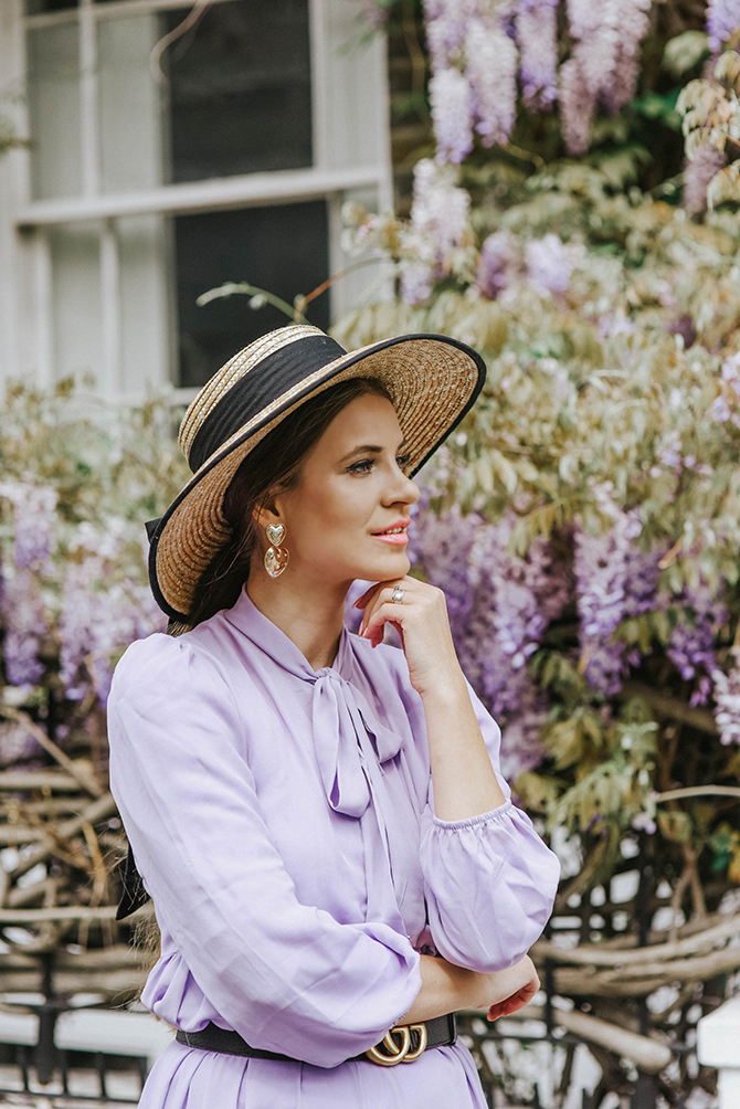 most-instagrammable-wisteria-london-fashion-blogger-lilac-dress-cowboy-boots-4