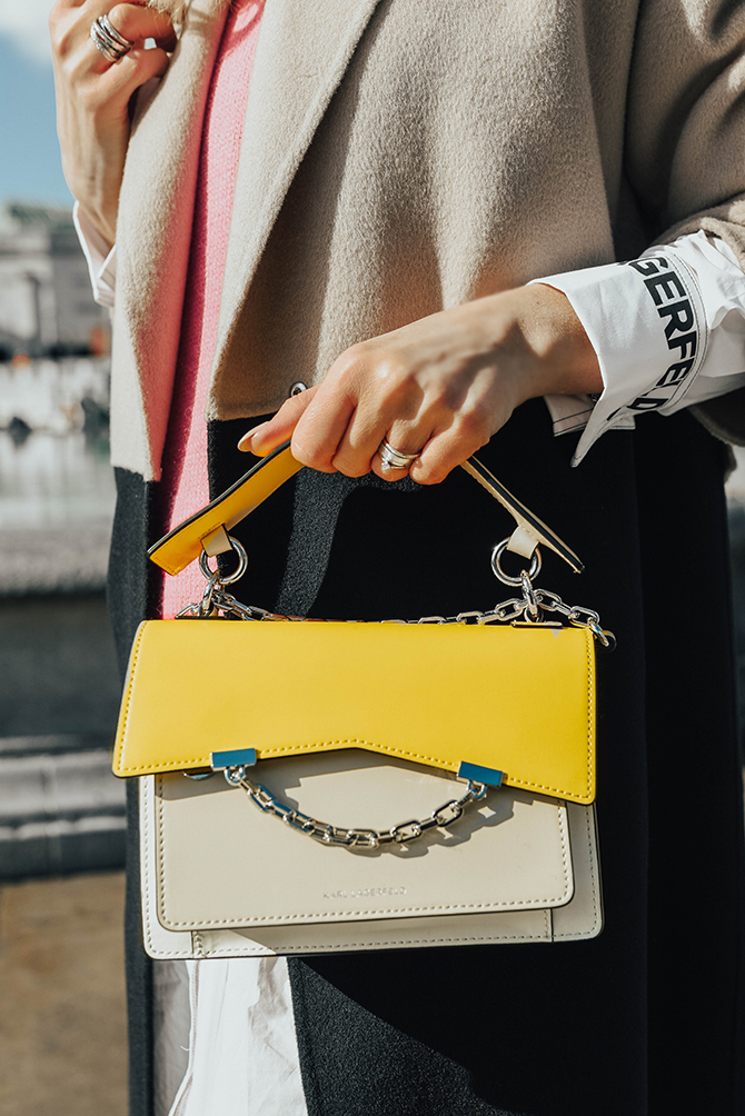 karl-lagerfeld-ss2020-collection-colour-block-bag-yellow-fashion-blogger-london