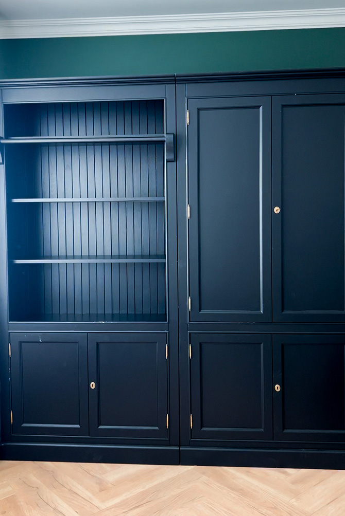 angelandboho_Shaker-Library-bookcase-ladder_wardrobe